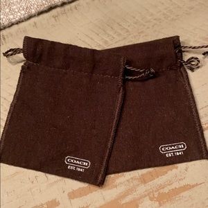 Coach jewelry bags x2